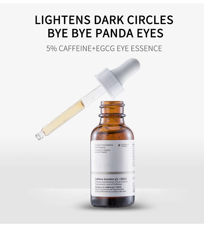 Best Selling Eye Care 5% Caffeine Solution+EGCG Serum Reduce Eye Puffiness and Dark Circles Firming Facial Repair