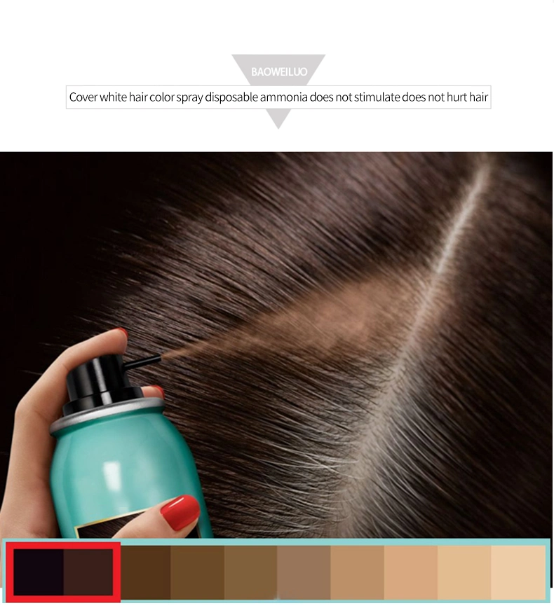 Professional Disposable Hair Color Spray Natural Color Styling Care