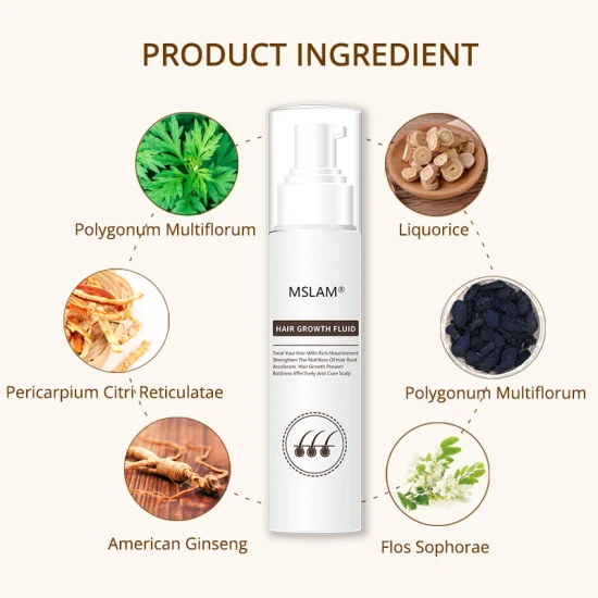 Productos para la pérdida de cabello Mslam y remedios para el crecimiento rápido del cabello, extractos naturales, soluciones de tratamiento de regeneración capilar líquida, 30ml